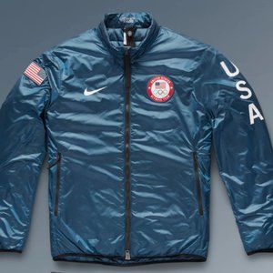 NikeLab TEAM USA Winter OLYMPIC SUMMIT Blue JACKET - Women's L